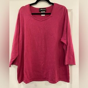 Sag Harbor Long Sleeve Shirt Plus Size 1X